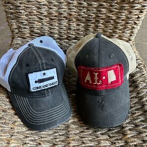 Black and Beige Trucker Hats with Patches all men’s hats